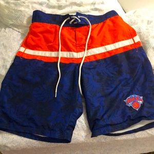 NY Knicks NBA men’s swim shorts with logo
